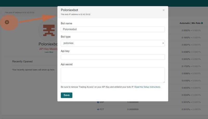 Poloniex Lending Bot