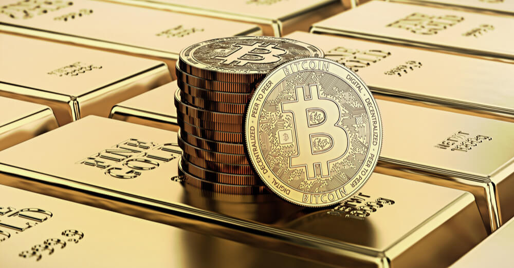 Ein Bild von Bitcoin und Gold