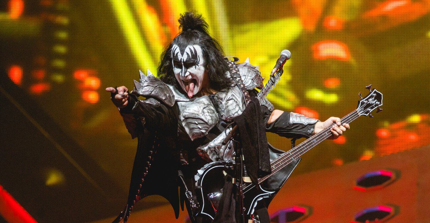 Bild von Gene Simmons bei einem Kiss-Auftritt