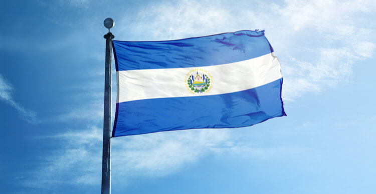Die Flagge von El Salvador